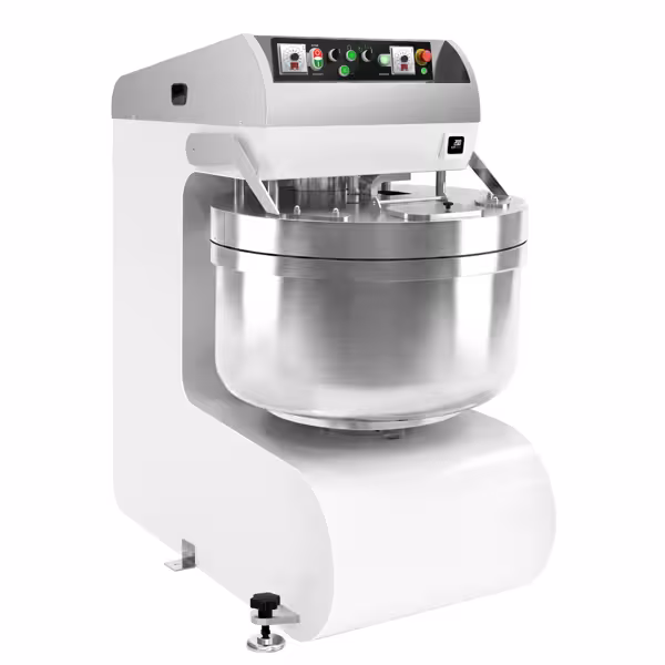 Spiraalkneder PREMIUM PLUS - 205l / 130kg - 2 snelheden - met vaste kom - 2 motoren - timerfunctie - 400V - speciaal voor brooddeeg