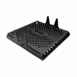 Kontaktgrill lap - Alumínium - 310x310 mm - Magasság: 100 mm - teflonbevonatú - fekete - bordázott - kompatibilis: Speed Oven Touch