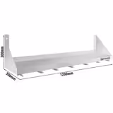 Wall Shelf for Containers 6x GN 1/6 - 1200x300mm - with Single Tier