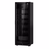 Üvegajtós italhűtő PREMIUM - 750 mm - 739 liter - keret nélküli üvegajtóval & LED‑világítással - fekete