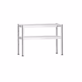 Étagère supérieure en inox – 2 niveaux – 1000 × 370 mm – hauteur réglable