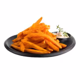 (6 pcs) NERO | Platter - Melamine - 240x200mm - with 40ml dip bowl - Black