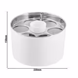 Champanheira - CONFERENCE - Aço inoxidável, SAN - Ø230mm - Altura:150mm - Branco - para 6 garrafas