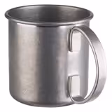 (6 pezzi) Tazza - MOSCOW MULE - 450 ml - Argento - con impugnatura cromata