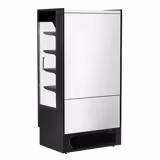 Supermarkt-wandkoelmeubel - 1002mm - 440 liter - met 2 glazen schuifdeuren & 4 schappen - 1 tot 5 °C - zwart