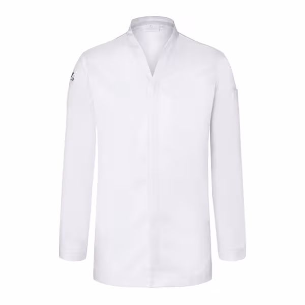 (6 pieces) KARLOWSKY | Chef Jacket DIAMOND CUT® Couture – White – Size 44 – Hidden press-stud front