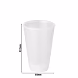 (24 kpl) Uudelleenkäytettävä kuppi - 400ml - Läpinäkyvä