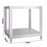 Underrede för pizzaugn - 1130x890x1050 mm - rostfritt stål - passar till GEP4