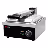 Zubereitungstisch - 1210mm - 2 Türen - für 9x GN 1/6 - inkl. Kontaktgrill & Hamburgermaschine