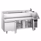 Koelwerkbank - 1600mm - 235L - 2 deuren, 1 lade & 230V stopcontact