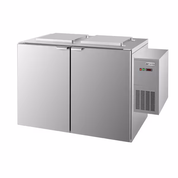 Avfallskyl för våtavfall – 2×120 eller 2×240 liter – aggregat till höger