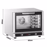 Electric Compact Convection Oven - Manual Controls - 4x GN 1/1 or 600x400mm (EN 60x40)
