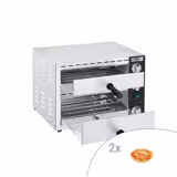Elektro Mini Pizzaofen / Flammkuchen Ofen - 2 x 33cm - Manuell