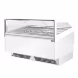 Vitrine à glace ADAM – 1700 mm – refroidissement ventilé – pour 18 bacs à glace de 5 litres ou 12 bacs à glace de 7 litres – Blanc