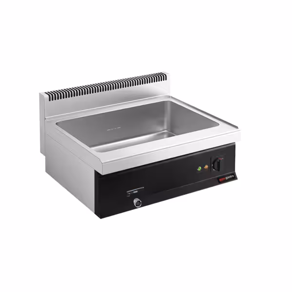 Bain-marie électrique – 2,4 kW – 2 × GN 1/1 ou 4 × GN 1/2