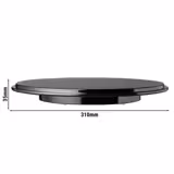 Piatto torta/servire - Melamina - Ø 310mm - Altezza: 35mm - Nero