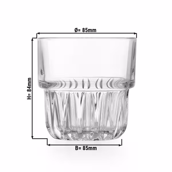 (12 stuks) drinkglas - EVEREST - 266ml - CE-gemarkeerd op 266ml