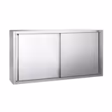 Armadio pensile in acciaio inox PREMIUM - 1600x400mm - con porte scorrevoli - 1000mm di altezza