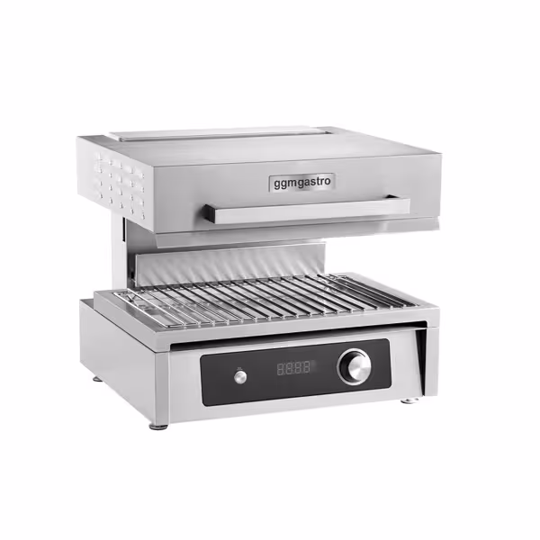 Electric Rise & Fall Salamander Grill - Infrared - 4.5kW - 220V - Electronic Controls - Height-Adjustable Heating Elements