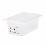 (6 pièces) CAMBRO | SafeTrak - Récipients en polypropylène GN 1/4 - laiteux - Hauteur : 100mm