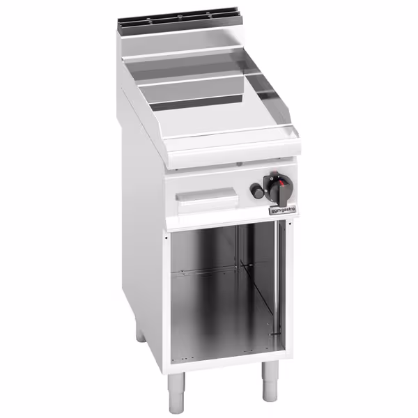 Gasbakplaat - 6,9kW - Glad - Bakoppervlak: 395x500mm - met open onderbouw