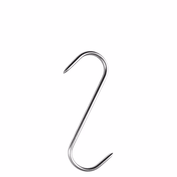 (20 pz) Ganci per carne per armadio di frollatura - Lunghezza: 130mm - Spessore: 3mm