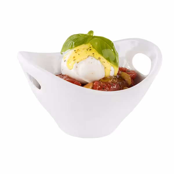 (20 stuks) Kom - MINI - Melamine - 90ml - 95x90mm - stapelbaar - Wit