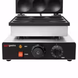 Pannenkoekenmaker - Enkel - Handmatige temperatuurregeling - 1,75kW - Vorm: Amerikaanse pannenkoeken - voor 9 stuks