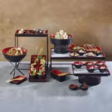 (6 pieces) Melamine Gastronorm Tray GN 1/4 ASIA PLUS – Depth 30mm - Black