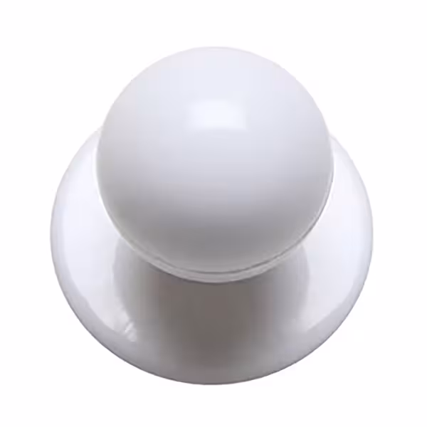 (12 pcs) Bouton boule - Blanc