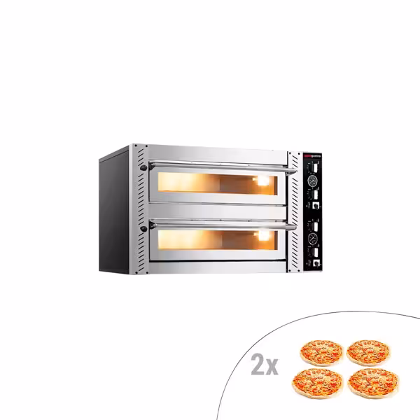Elektro Pizzaofen - 4+4x 25cm - Manuell