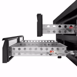 Kühlunterbau - 1600mm - 191 Liter - 4x GN 1/1 Schubladen - Mattschwarz
