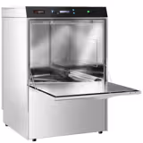 Lave-vaisselle professionnel - Double paroi - Panier 50x50cm - Commandes mécaniques - 3,9kW - avec pompes doseuses détergent et liquide de rinçage