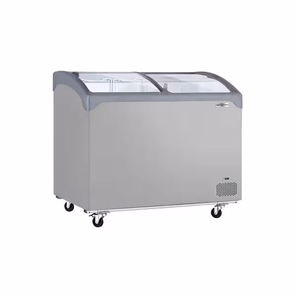 Vrieskist - 1030x650mm - 209 liter - met 2 glazen schuifdeksels