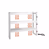 Ripiano d'appoggio riscaldato a infrarossi - 900x300 mm - 3 piani riscaldati