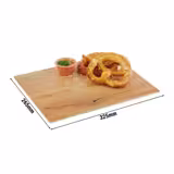 (6 adet) GN 1/2 Tepsi - OAK LIGHT - Melamin - 325x265mm - Yükseklik: 15mm - Kahverengi