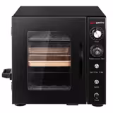 Mini Smoker Oven - Manual - with 2 Racks & Glass Door - 433x472mm - Black