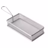(6 st) Serveringskorg SNACKHOLDER - rostfritt stål - rektangulär - 215x105x45 mm