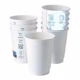(500 Stück) Coffee to go Pappbecher - doppelwandig - 300ml - Ø 90mm - Weiß