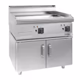 Plancha eléctrica - lisa (9 kW) - incl. Subestructura con 2 puertas