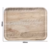 (24 pièces) CAMBRO | MADEIRA – Plateau stratifié – rectangulaire – 330×430 mm – aspect bois – chêne clair