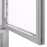 Getränkekühlschrank - 358 Liter - rahmenloses Design - mit 1 Glastür & Werbedisplay