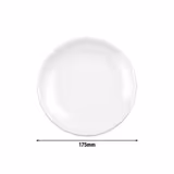 SELTMANN WEIDEN | Flat Porcelain Plate Ø 175 mm Meran Steak & More – White, Stackable, Abrasion Protection