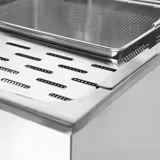 Cuocipasta professionale elettrico da banco - 25 litri - 3,2kW - con rubinetto di scarico - con 3 cestelli