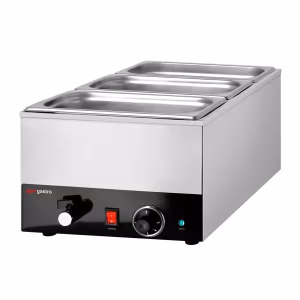 Električni Bain Marie - 1,2 kW - Za GN 1/1 sa 150 mm visine - Sa odvodnom slavinom