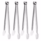 (4 pz) Pinze da griglia - Lunghezza: 250mm - Acciaio inox