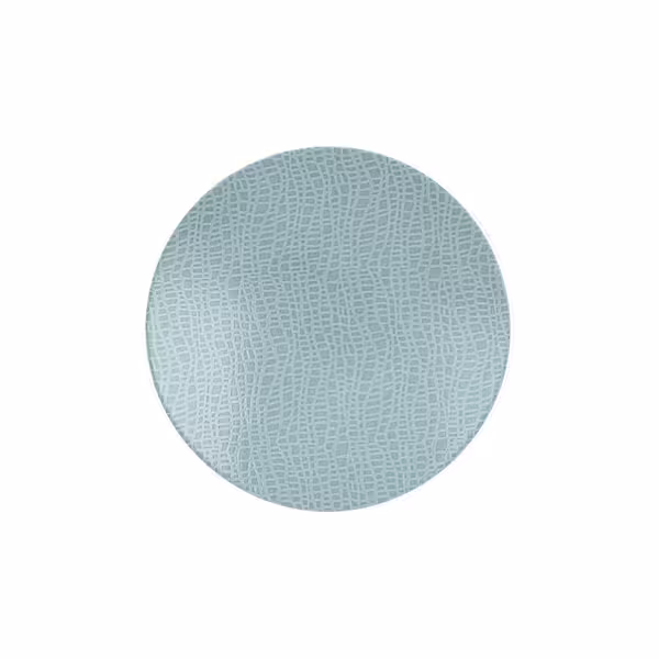 (6 pieces) SELTMANN WEIDEN | Porcelain Coupe Dinner Plates – Turquoise - Ø 21.5 cm - Flat