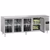 Koelwerkbank ECO - 2200x700mm - met 4 glazen deuren