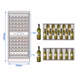 Cantinetta Vino Professionale - Doppia temperatura - 350L - max. 116 bottiglie (0,75L)