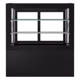 Koel- & Gebaksvitrine - 570 liter - 1210mm - dubbel glas - met 2 schappen - zwart